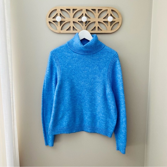 a new day Pullover Turtleneck Sweater Blue Sz Small - Picture 1 of 8